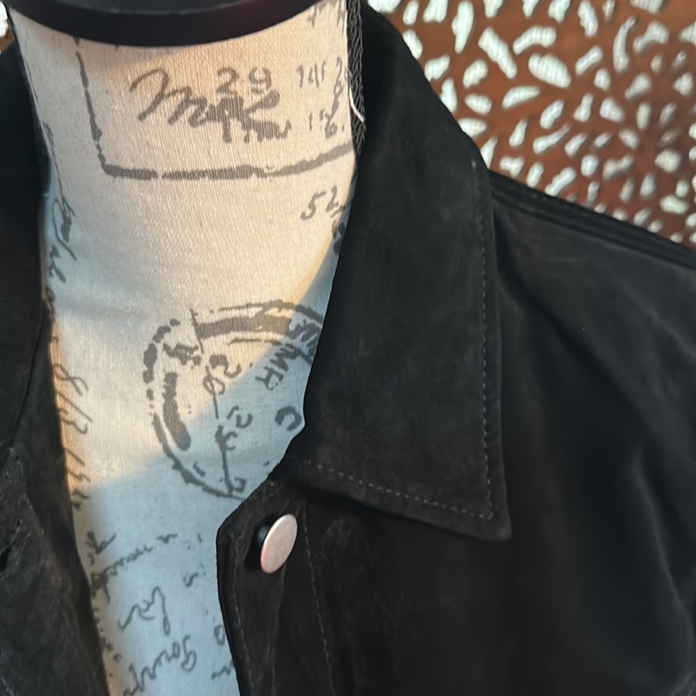 Button Down Suede Jacket - image 4